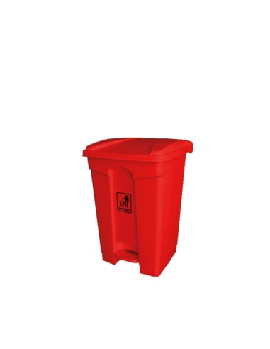 CONTENEDOR 45LT PEDAL ROJO + TAPA (REF. AF07331)