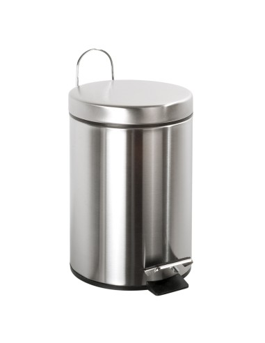 PAPELERA PEDAL INOX MATE 5LT (REF. WB1010-5)