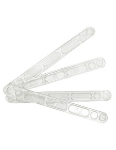 PALETINA TRANSPARENTE CAFÉ - PAQUETE 100UND