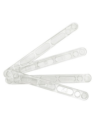 PALETINA TRANSPARENTE CAFÉ - PAQUETE 100UND