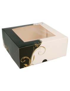 CAIXES PASTISS. A/FINESTRA 18X18X7.5CM BL 50U