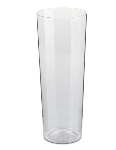 VASO TUBO 300CC PP TRANSP CAJA 500