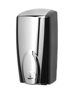 DISPENSADOR AUTO. JABON ESPUMA NEGRO/PLATA 1100ML