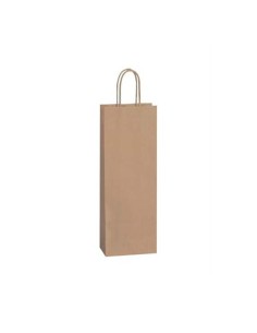 BOLSA CON ASAS KRAFT 14+8X39 110g (BOTELLA) 300U