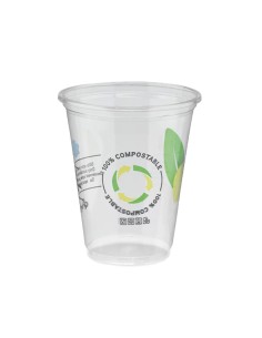 VASO PLA COMPOSTABLE 350CC PAQ.50UND 2