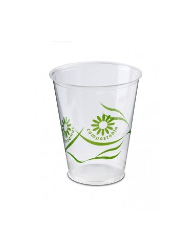 VASO PLA 220 CC. BIODEGRADABLE PAQ. 1250UND