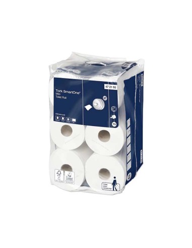 PAPEL HIGIENICO SMART ONE MINI TORK -12UND