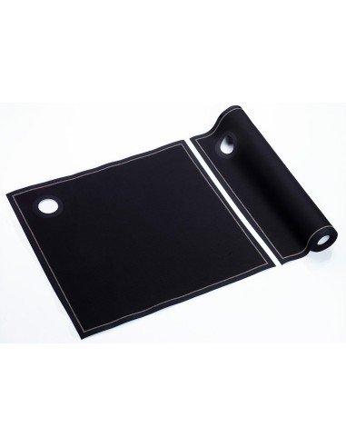 CUBI DRAP NEGRO CENEFA BLANCA 40X40CM - PAQ 12U