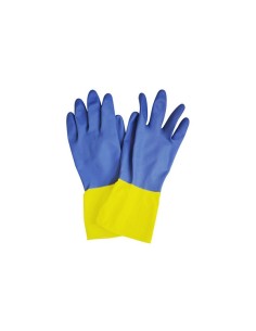 GUANTE BICOLOR TALLA XL - PAQUETE 12UND