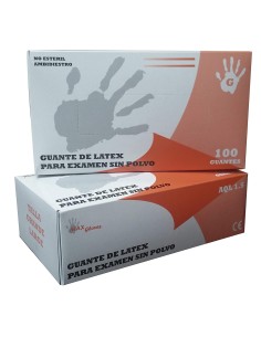 GUANTE LÁTEX SIN POLVO TALLA XL - CAJITA 100UND