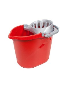 CUBO + ESCURRIDOR 15L OVALADO ROJO ONE ITALIA