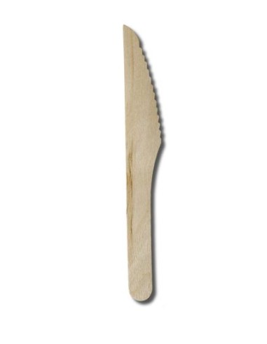 CUCHILLO DE MADERA 16,5CM CAJA 2500UND