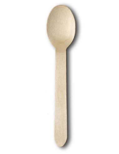 CUCHARA DE MADERA 16CM 2500UND