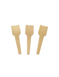 CULLARETA GELAT 9,5CM NATURAL FUSTA CAIXA 5000U