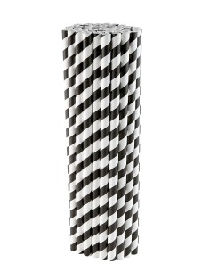 CANUTILLO PAPEL ESPIRAL BLANCO/NEGRO PAQUETE 250U