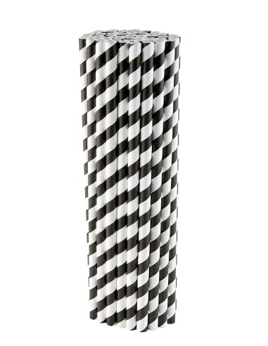 CANUTILLO PAPEL ESPIRAL BLANCO/NEGRO PAQUETE 250U