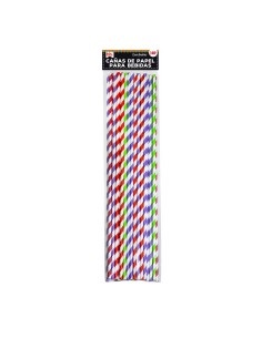 CANUTILLO PAPEL RECTO 400X6CM COL. BOLSA 50UND