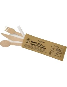 SET CUBERTS FUSTA (GANIV+FORQ+CULLERA+TOV) 50U