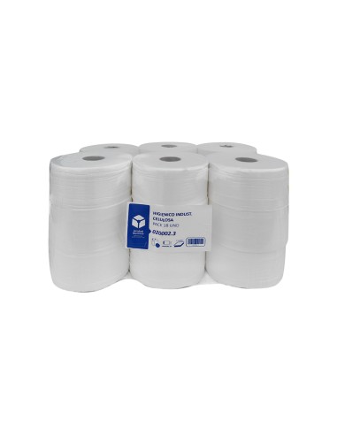 PAPEL HIGIÉNICO INDUSTRIAL 200mt 2CP 18-45J -...
