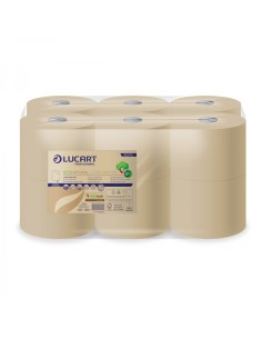 PAPEL HIGÉNICO LUCART ECONATURAL L-ONE MINI 180 12U
