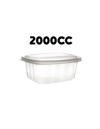 SAFATA AMB TAPA 2000CC TRANSPARENT - PAQUET 25UNT