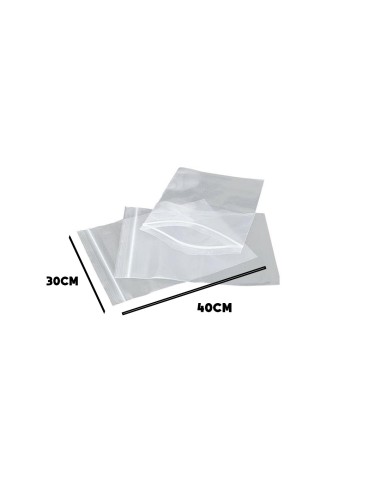 BOLSA ALIMENTARIA MINIGRIP 30X40CM - PAQUETE 100U