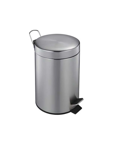 PAPELERA PEDAL INOX. SATINADO 20L UNIDAD