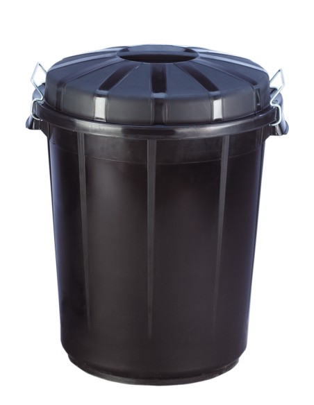 GALLEDA INDUSTRIAL 70LT AMB TAPA NEGRE
