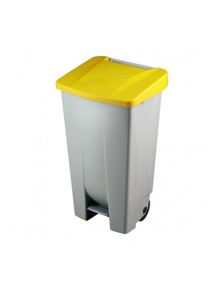 CONTENEDOR SELECTIVO 120LT + TAPA AMARILLA