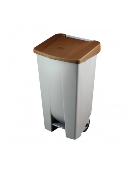 CONTENEDOR SELECTIVO 120LT + TAPA MARRÓN