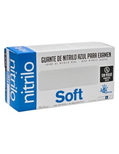 GUANTE NITRILO AZUL TALLA L - CAJITA 100UND