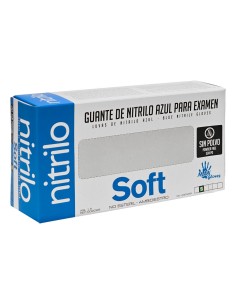 GUANTE NITRILO AZUL TALLA S - CAJITA 100UND