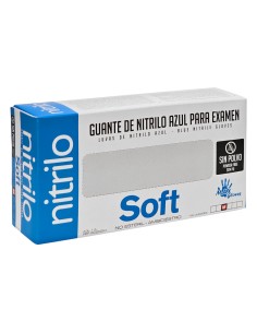 GUANTE NITRILO AZUL TALLA M - CAJITA 100UND