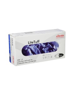 GUANT LITETUFF VILEDA BLAU TALLA M - PAQUET 100UNT