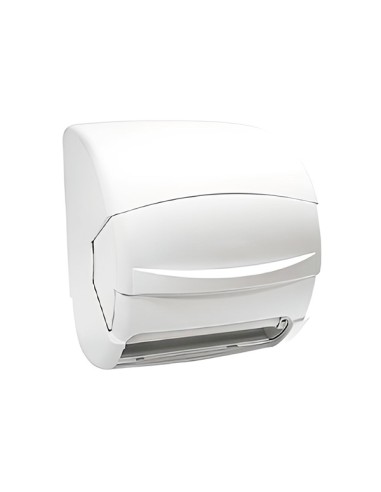 DISPENSADOR PAPEL DE PALANCA BLANCO