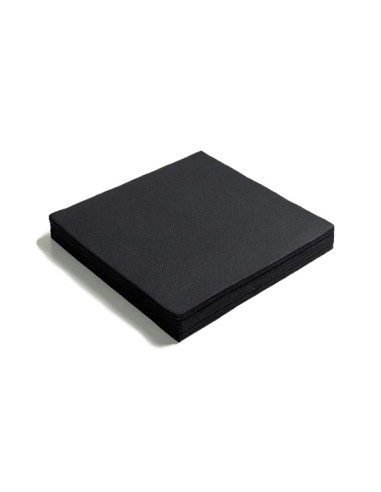 SERVILLETA 40X40CM PUA PUA NEGRA - CAJA 2000U