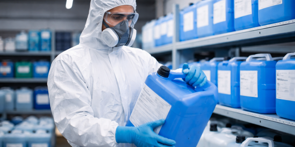 Errores peligrosos al mezclar productos químicos en limpieza industrial (guía de seguridad profesional)